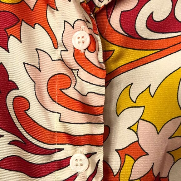 Elegant Zara London Shirt With Tie Front Bow: Size S. - Picture 5 of 11